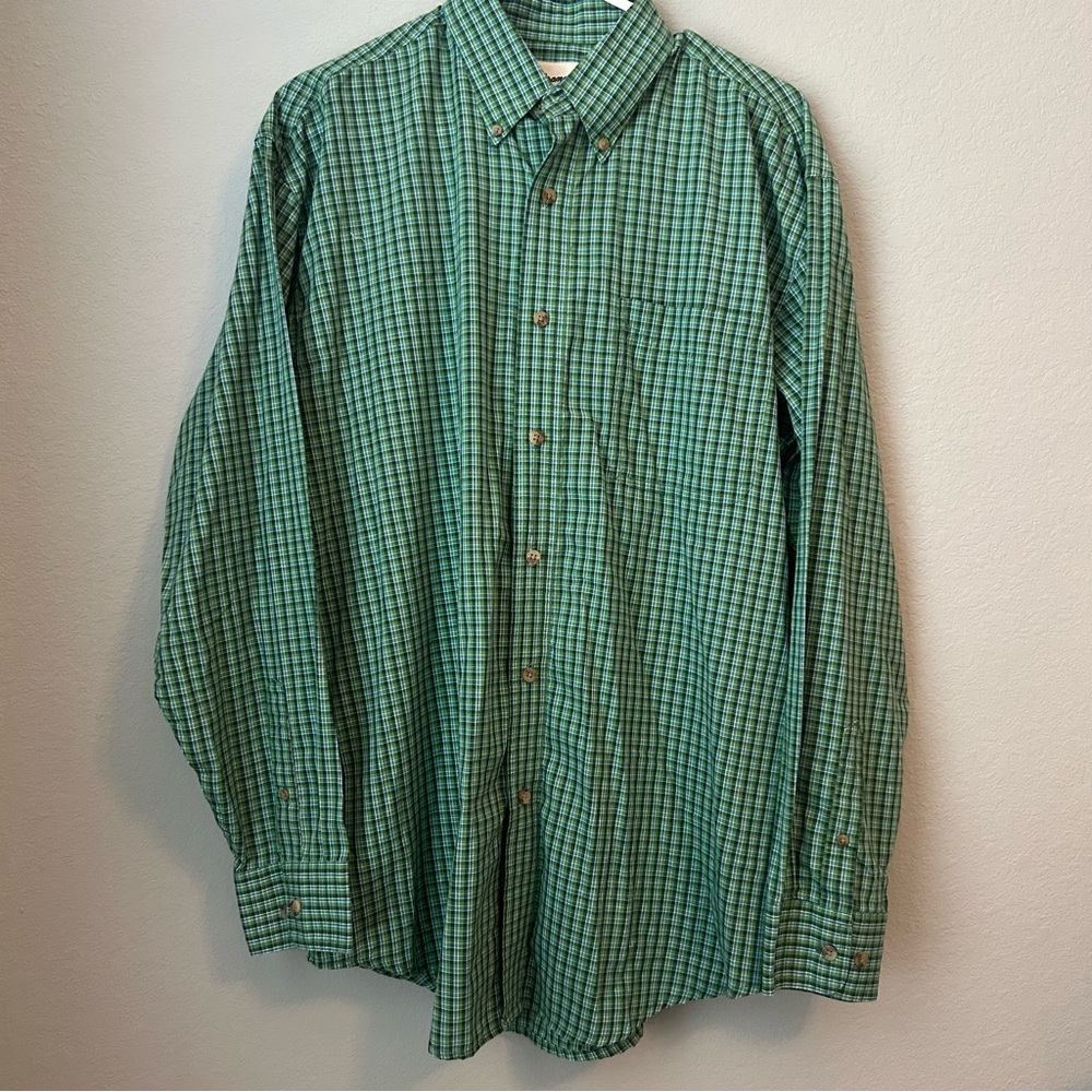 Wrangler Riata Green Checkered Men's Shirt